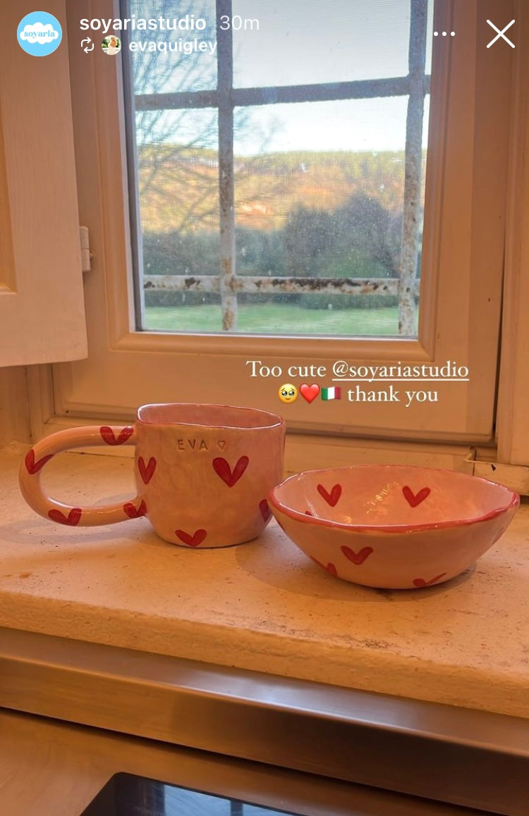 Pink Heart Mug