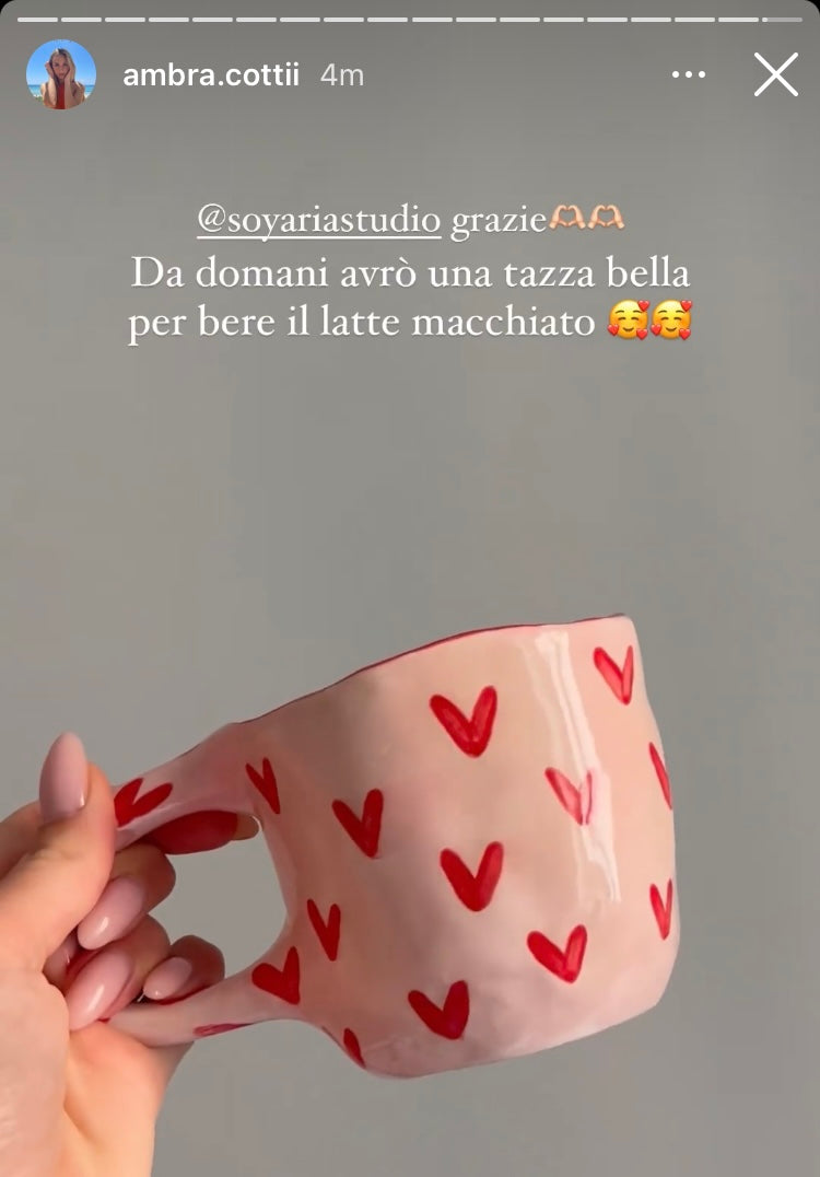 Pink Heart Mug