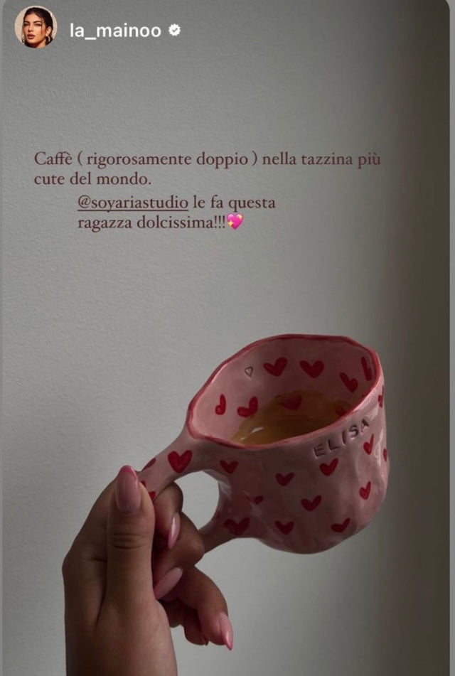 Pink Heart Mug