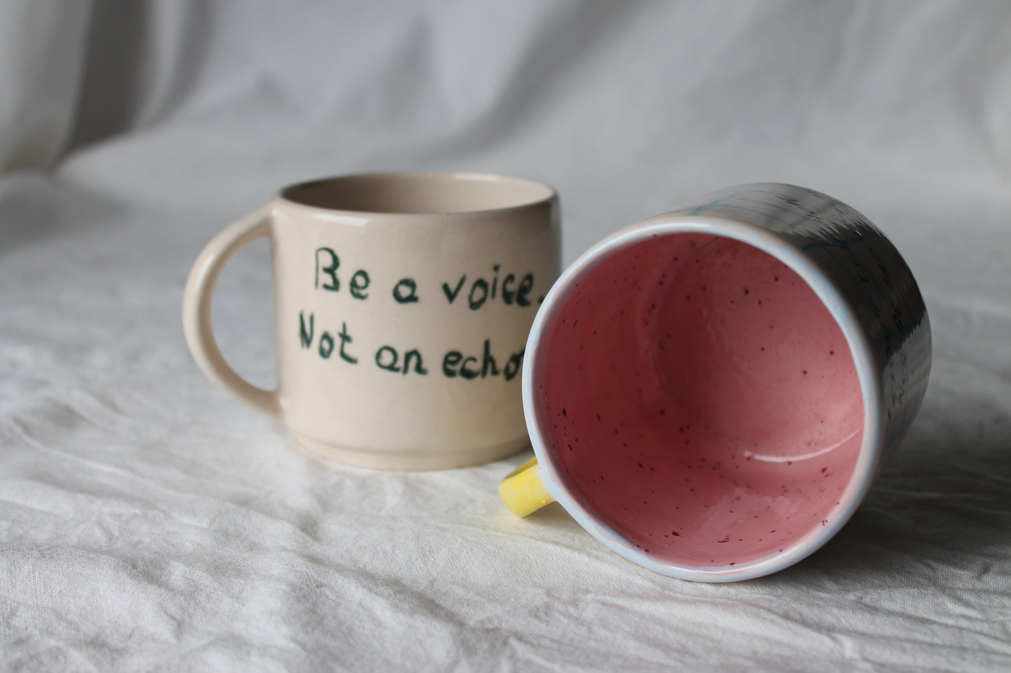 Custom cup with handle