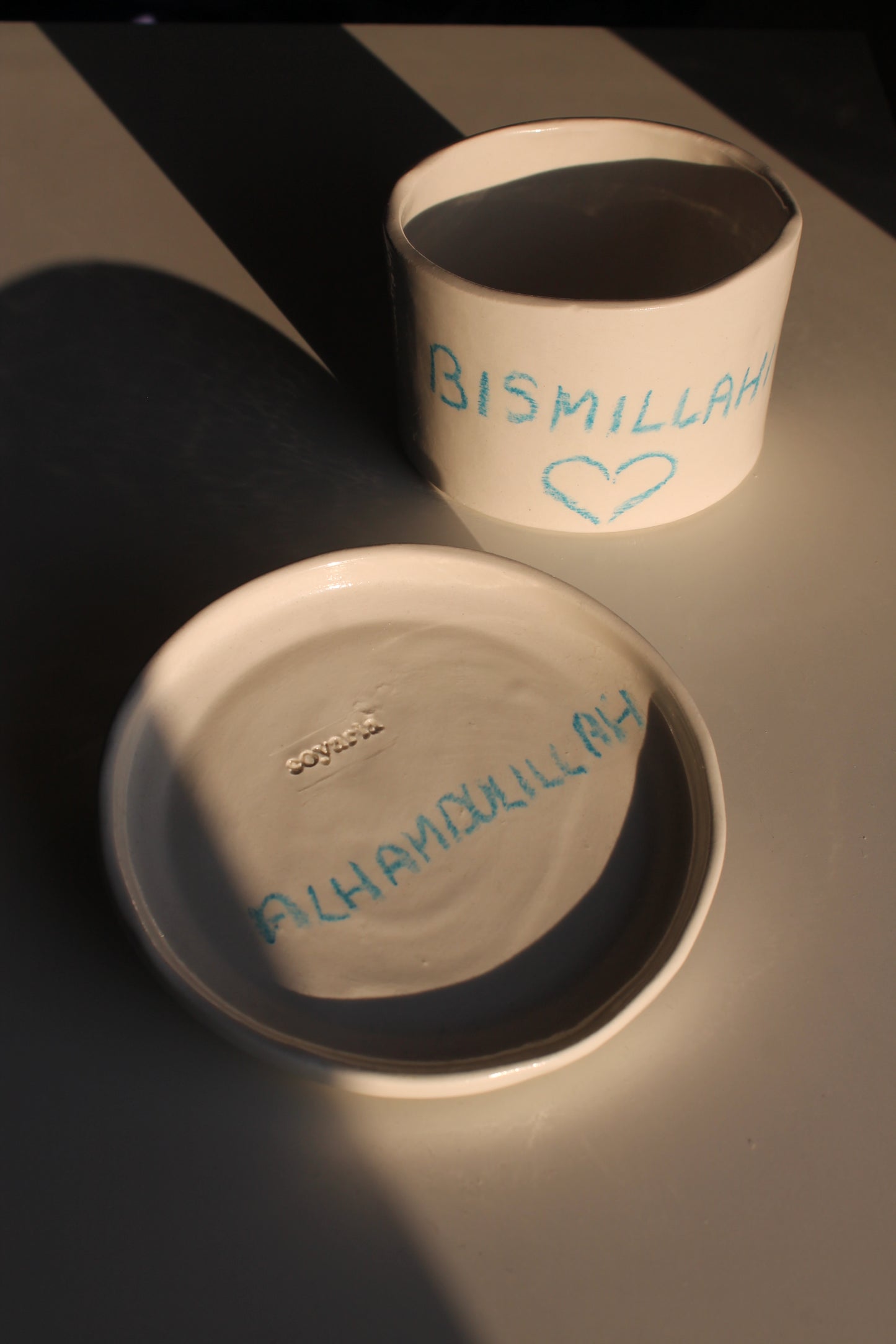Custom cup + plate