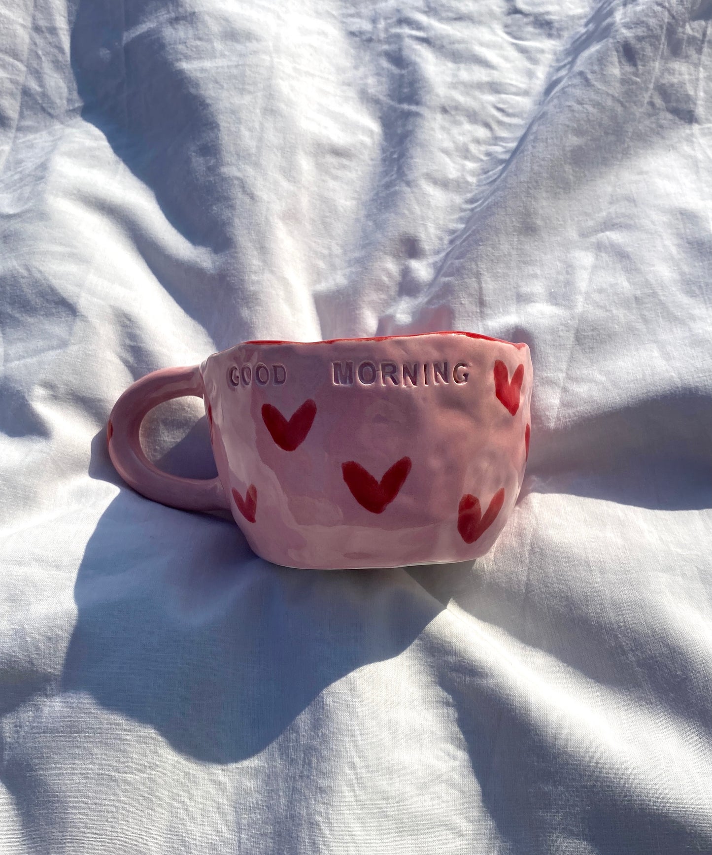 Pink Heart Mug