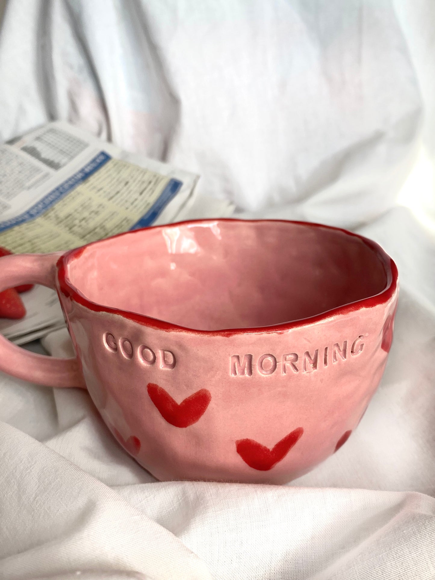 Pink Heart Mug