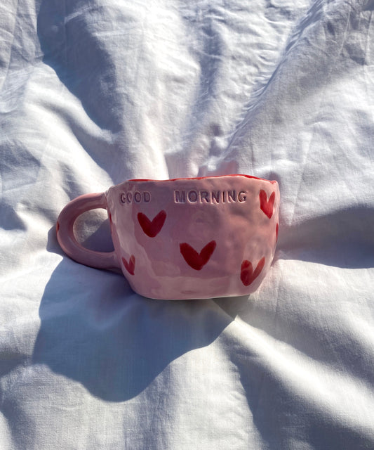 Pink Heart Mug